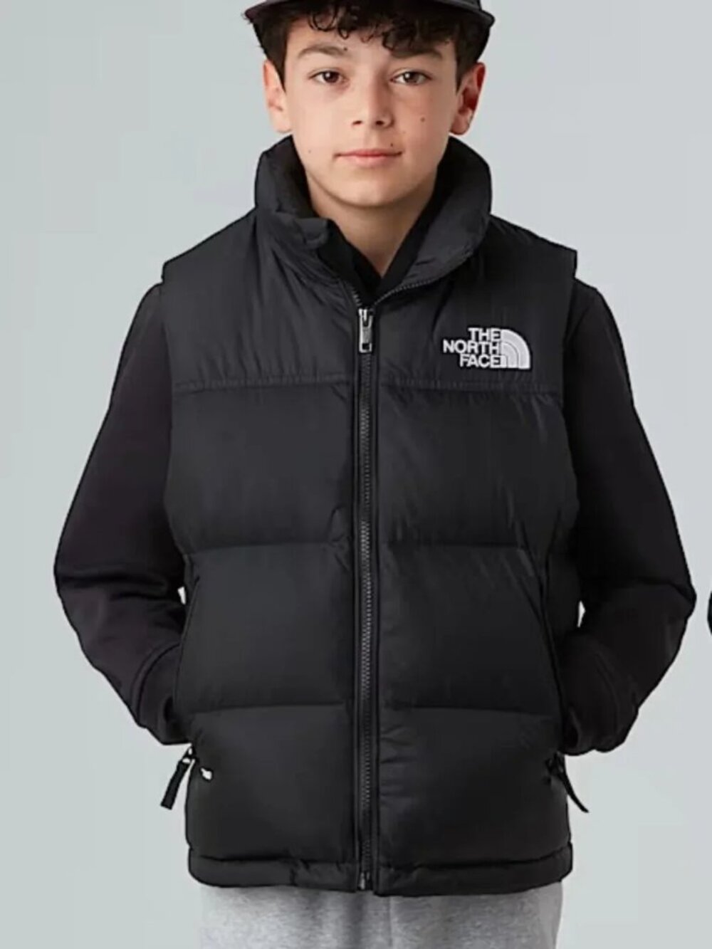 The North Face - 1996 Retro Nuptse Down Vest - Black - Kids S 7/8